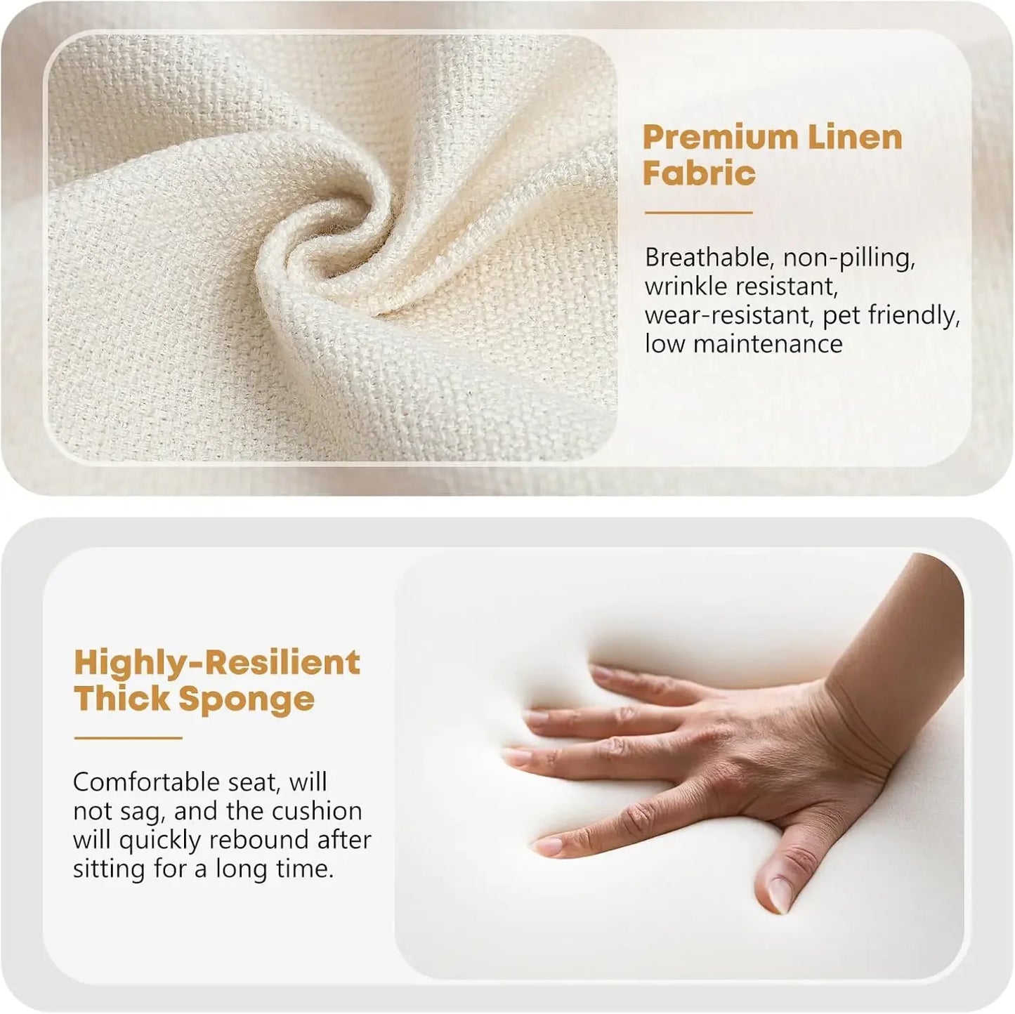 Modern Accent Chair with Lumbar Pillow Upholstered Armchair Lounge Chair