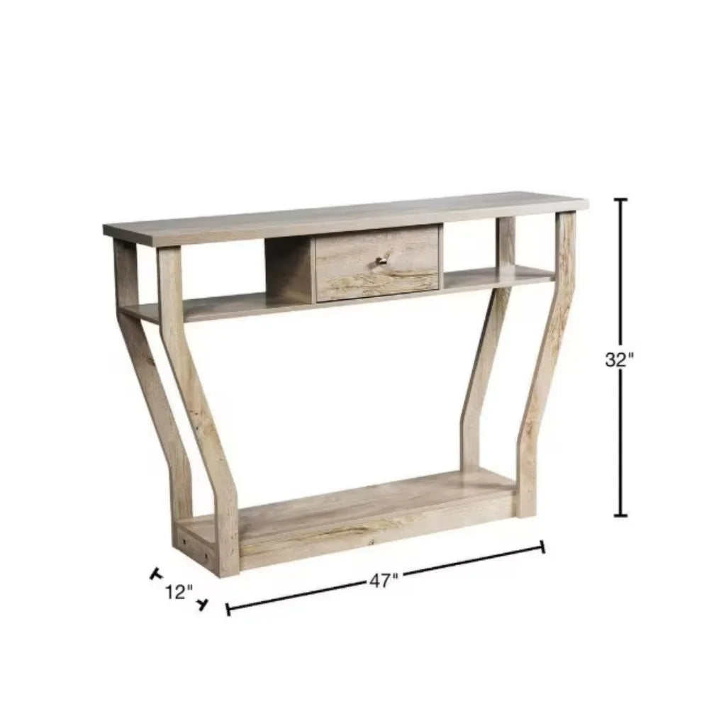 Modern 47 Inch Console Table with Drawer for Living Room Hallway Entrance