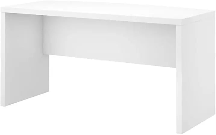 Bush Business Furniture Bow Front Desk Modern Office Computer Table