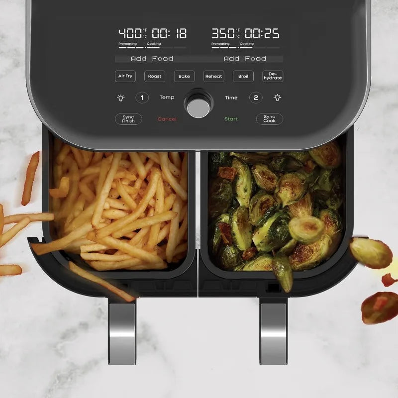 Ljustra Instant Pot Vortex Plus XL 8QT ClearCook Air Fryer 8-in-1 Functions