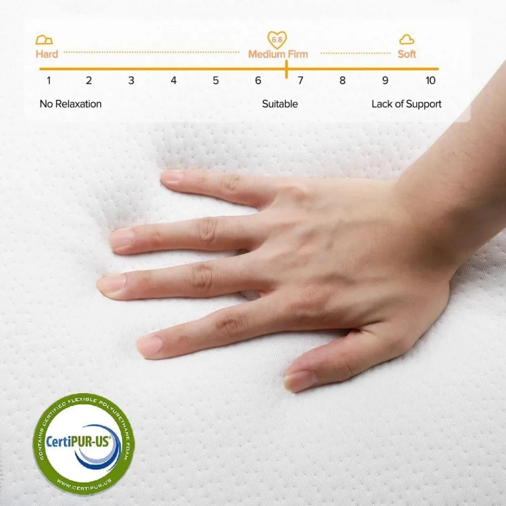 Ljustra King Hybrid Mattress 12 Inch Pocket Coils Medium Firm Edge Support