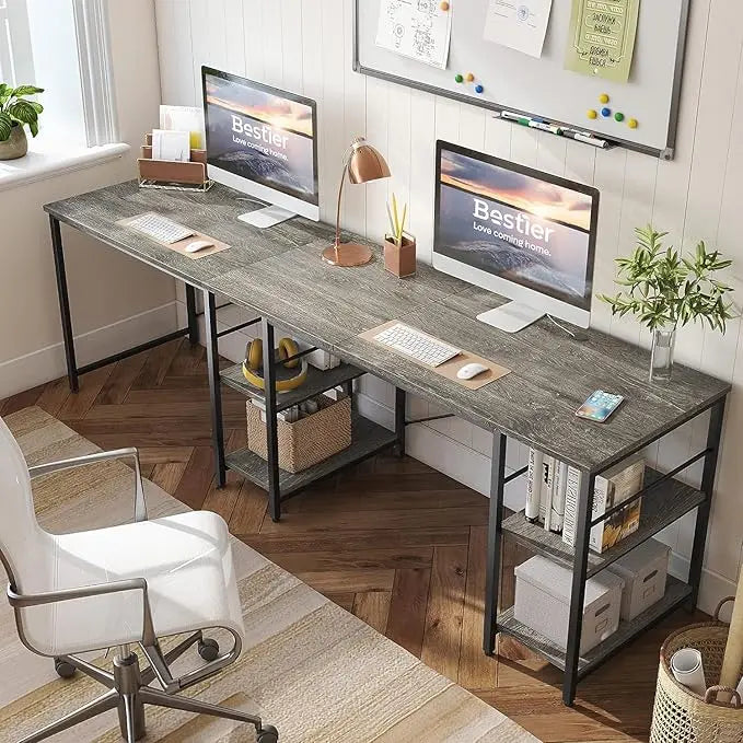 L Shaped Desk Reversible Corner Computer Desk for Home Office Large Writing