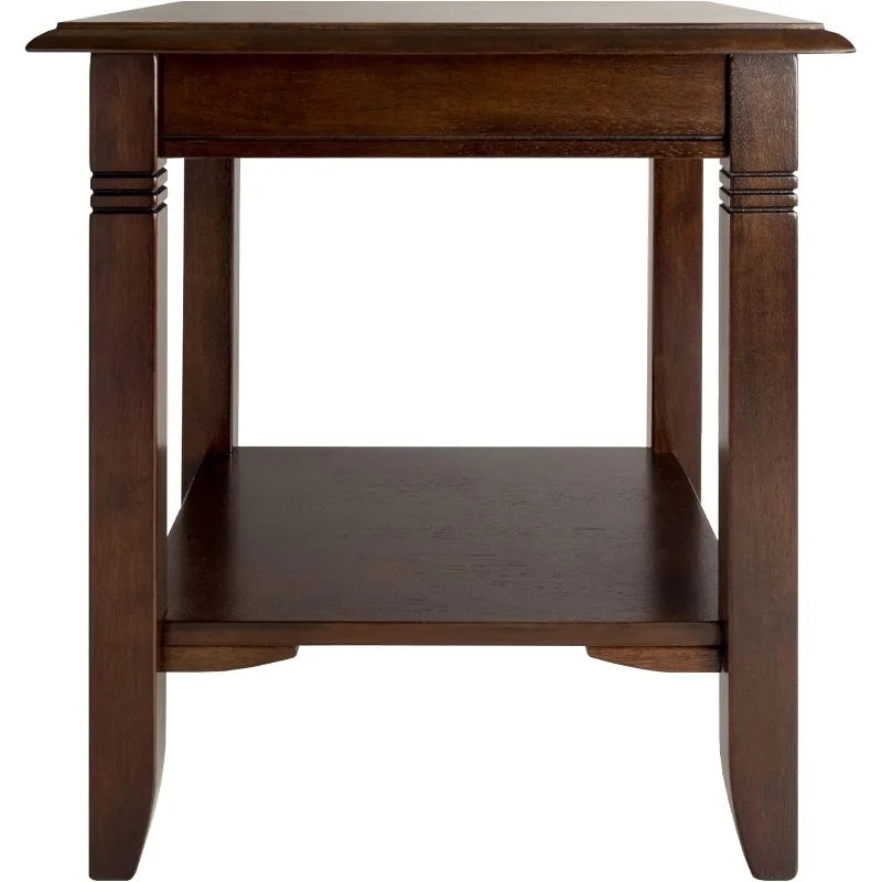 Ljustra Winsome Nolan End Table Wood Living Room Bedroom Storage