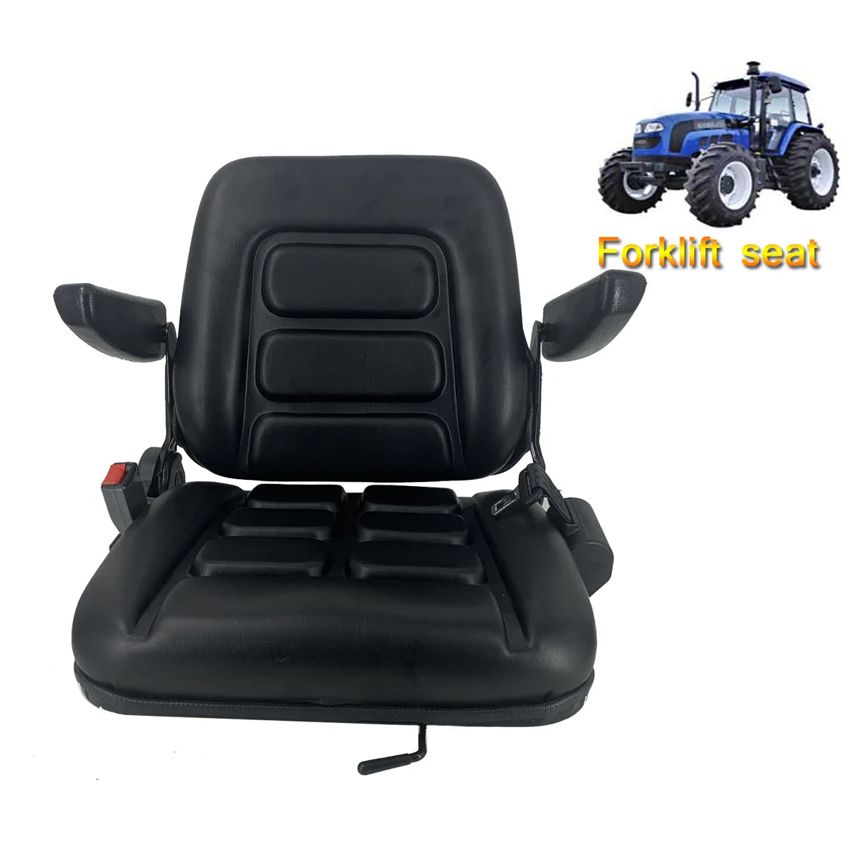 Folding Full Suspension Adjustable Forklift Seat for Heavy Equipment