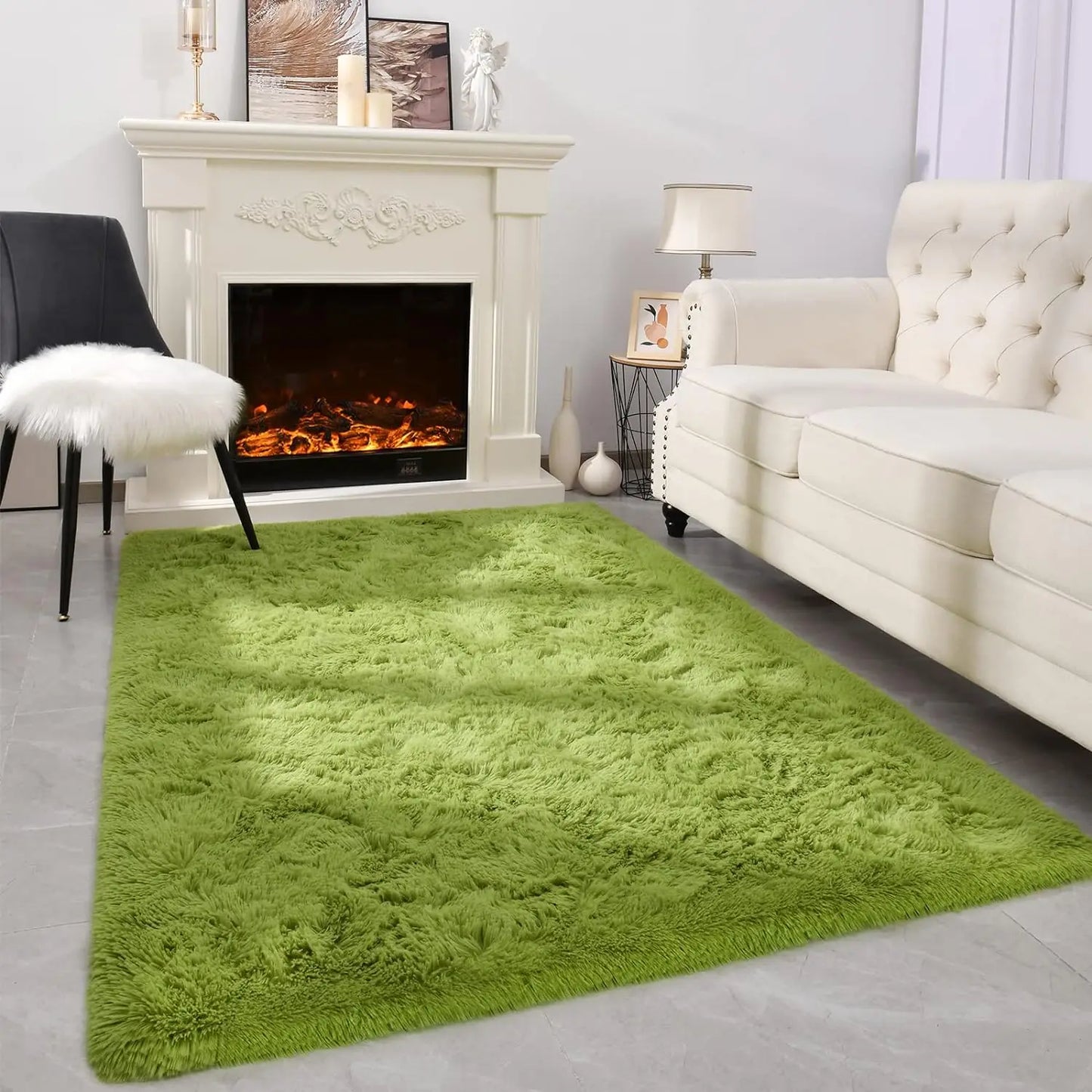 Fluffy Area Rugs for Bedroom Living Room Soft Fuzzy Non Slip Carpet