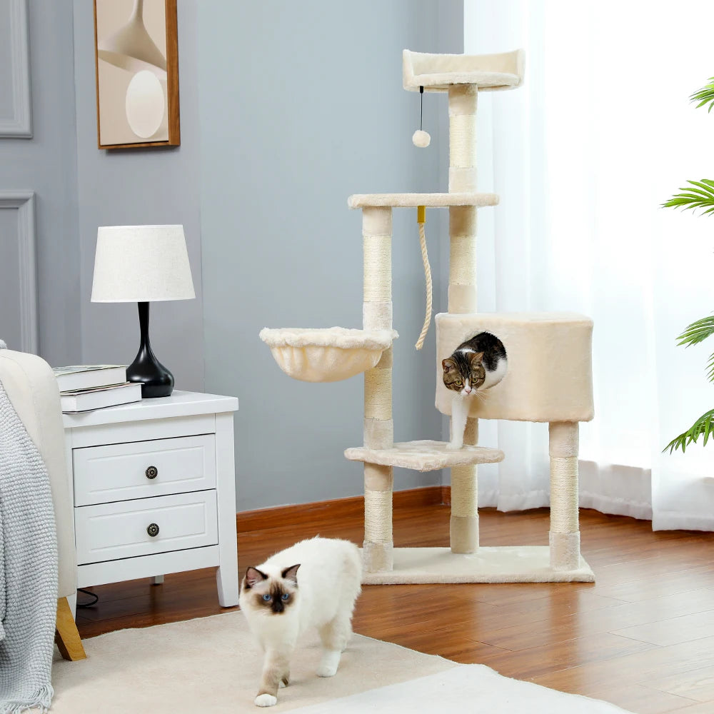 Pet Cat Tree Tower Condo Scratching Post Activity House for Cats