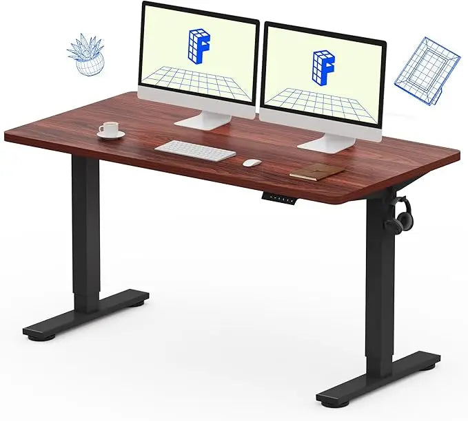 Ljustra Electric Height Adjustable Standing Desk 55x28 Home Office Workstation