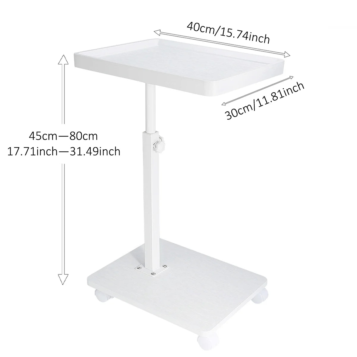 Ljustra C Shaped Side Table Mobile Coffee Table Modern Minimalist Design
