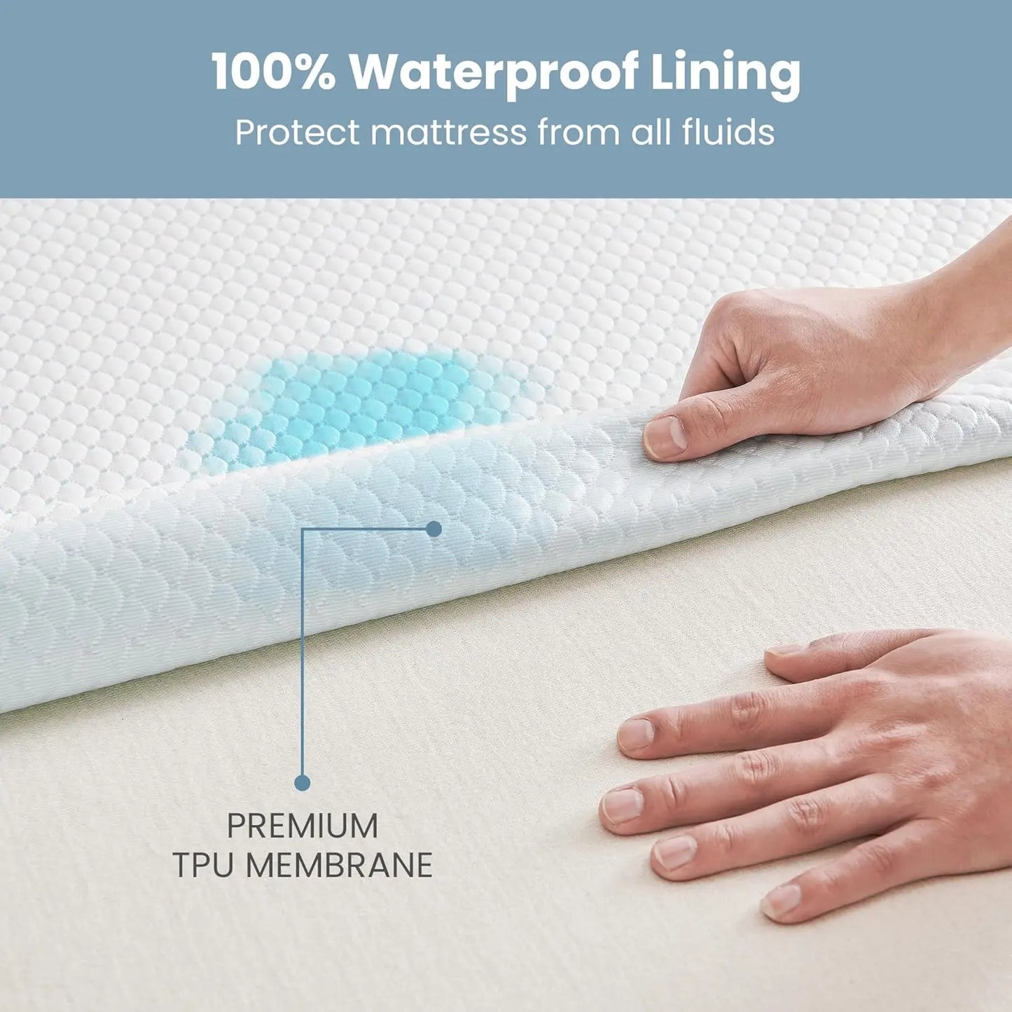 Ljustra Mini Crib Mattress 38x24 Inch Dual Firmness Waterproof