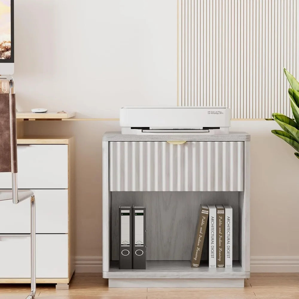 Modern Nightstands Set of 2 with Drawers for Bedroom Living Room