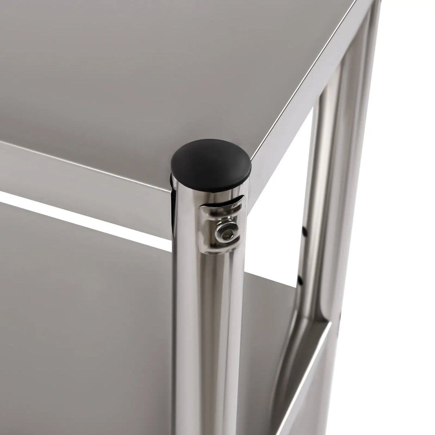 2-Tier Stainless Steel Work Table Food Prep Shelf Station 36x12in