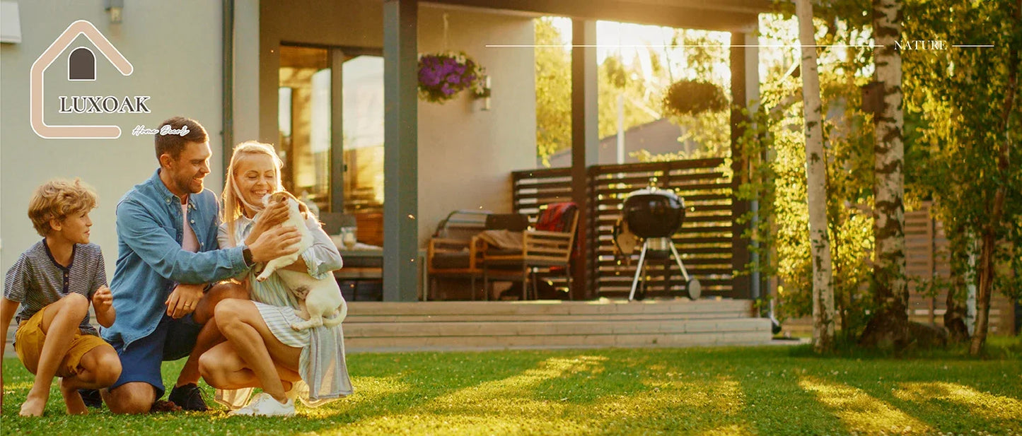 Ljustra 3 Piece Half-Moon Sectional Outdoor Sofa Set with Cushions