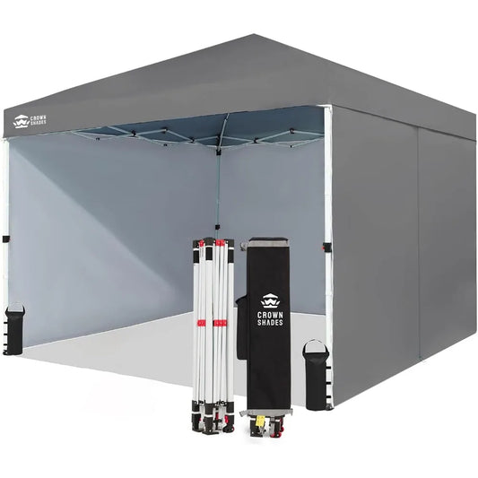 10x10 Instant Canopy Pop Up Tent with 4 Sidewalls for Outdoor Events