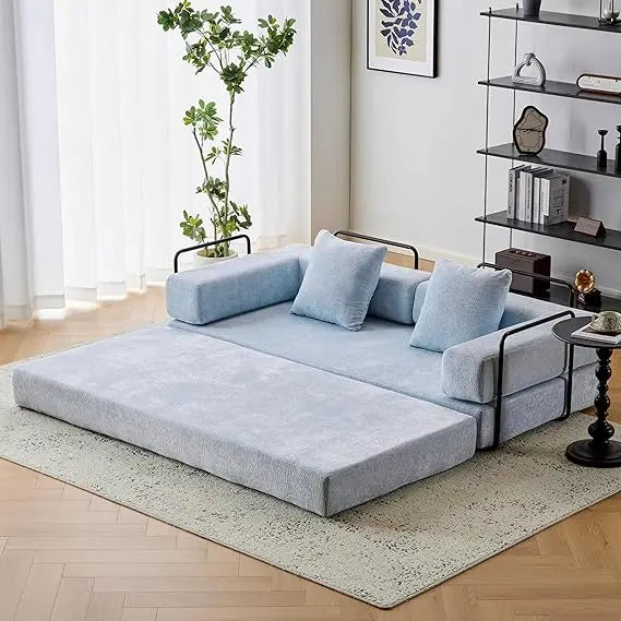 Comfy Convertible Folding Mattress Couch Floor Sofa Bed Lounge