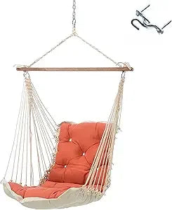 Luxe Indigo Sunbrella Tufted Single Swing Indoor Outdoor 300 LB Capacity