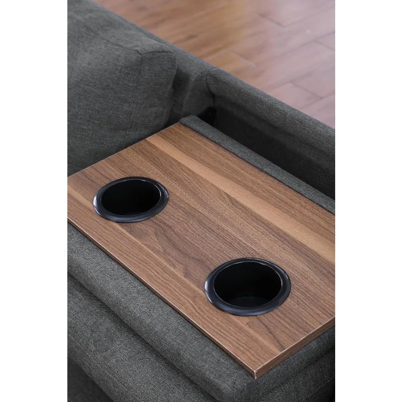 Ljustra Modular Sectional Sofa Set with Storage Ottoman and Pillows