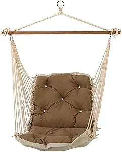 Luxe Indigo Sunbrella Tufted Single Swing Indoor Outdoor 300 LB Capacity