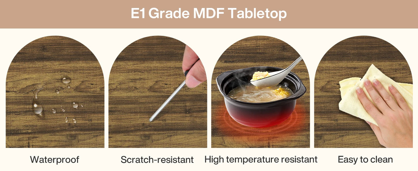 Ljustra Modern Round Coffee Table 31.7 Inch Industrial Design