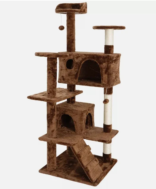 Cat Tree Tower Activity Center Playhouse for Small Medium Cats 53 Inch