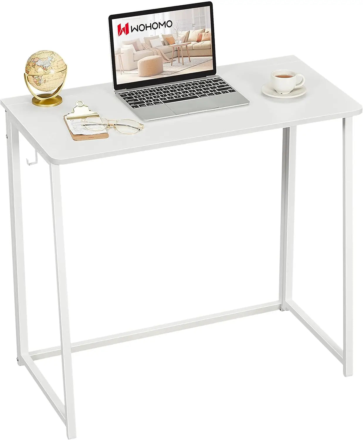 Folding Desk 47.2 Inch Space Saving Computer Table Office Workstation
