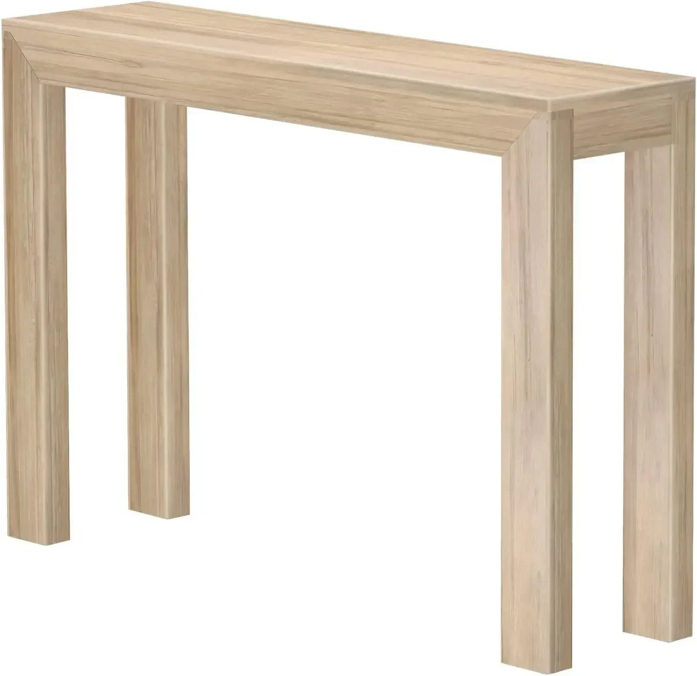 Modern Solid Wood Console Table Narrow Entryway Sofa Table 46.25 Inch