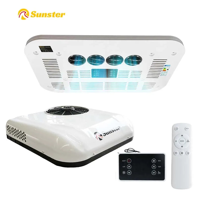 12V 24V Rooftop Air Conditioner for RV Truck Camper Van Caravan
