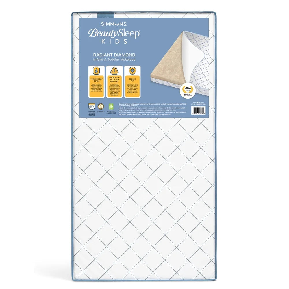 Ljustra Waterproof Extra Firm Crib Toddler Mattress GREENGUARD Certified