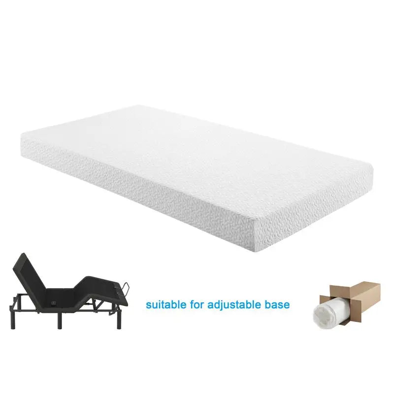 Ljustra Twin Size Gel Memory Foam Mattress 8-Inch Firm Bed Mattress