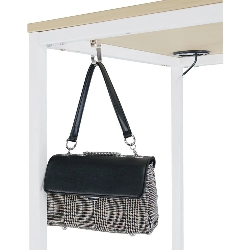 Brite Table Desk 48" Computer Desk with Maple Top and Steel Frame