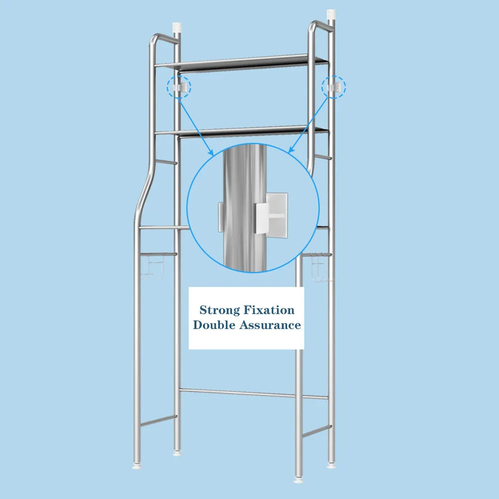 Over Toilet Storage Shelf 2/3 Tier Freestanding Bathroom Organizer