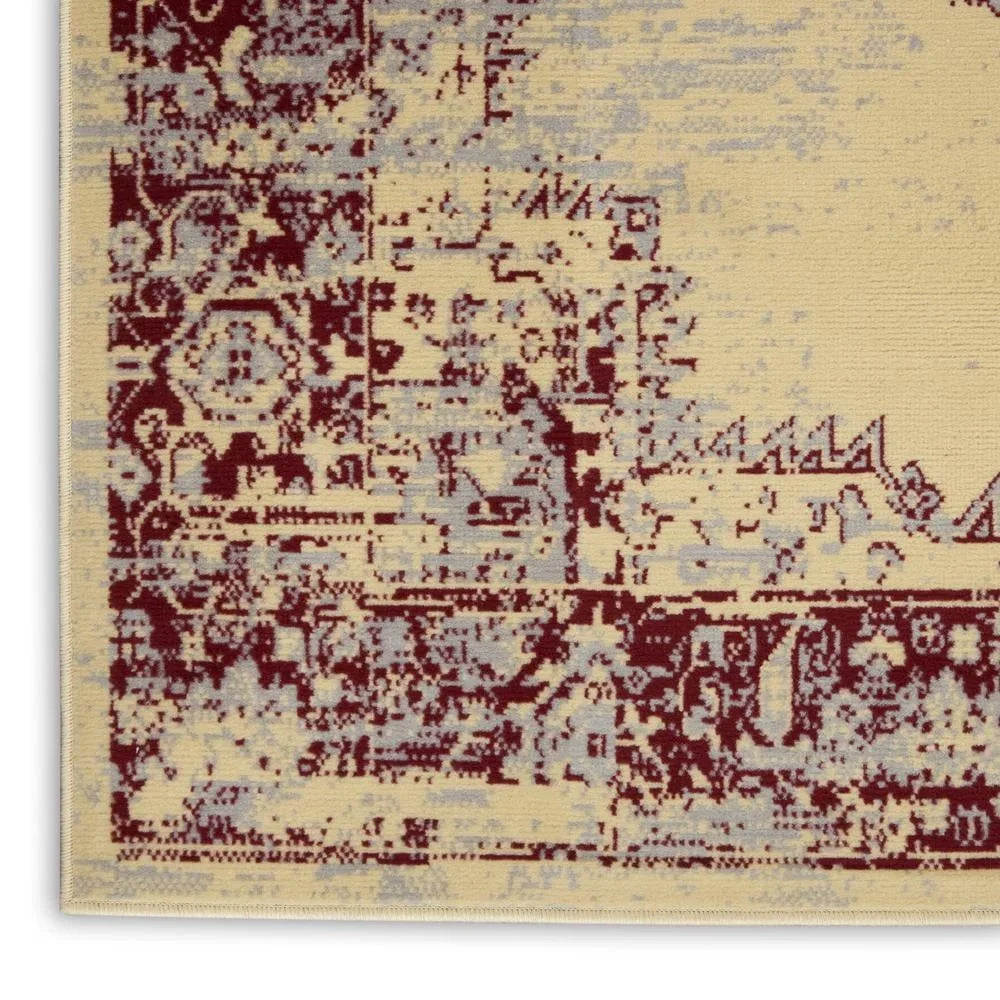 Grafix Medallion Area Rug Traditional Persian Style Indoor Low Pile