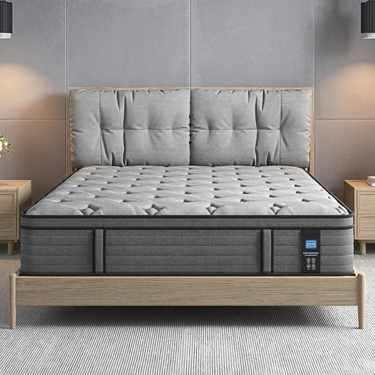 Plush Firm 12 Inch Mattress Memory Foam Hybrid Back Pain Support