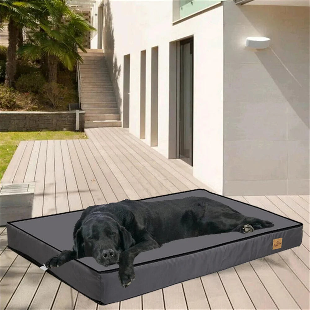 Large Orthopaedic Waterproof Dog Bed Removable Washable Cover Indoor Outdoor