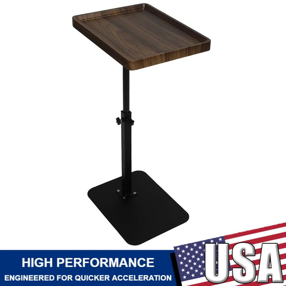 Adjustable Laptop Desk Rolling Cart Overbed Bedside Table 360° Rotatable