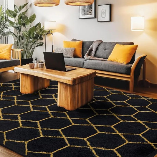 Free Delivery Super Soft Shaggy Area Rug 8x10 Modern Moroccan Carpet