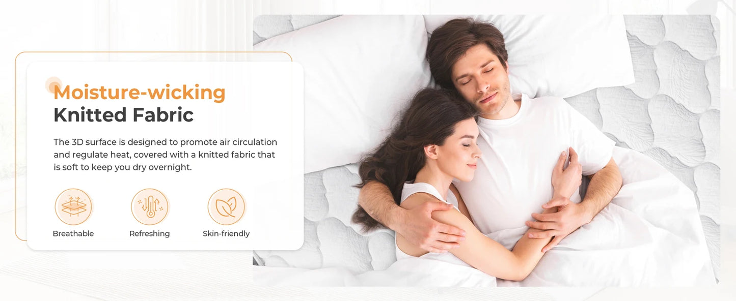 Ljustra Hybrid Queen Size Mattress Gel Memory Foam Pocket Spring