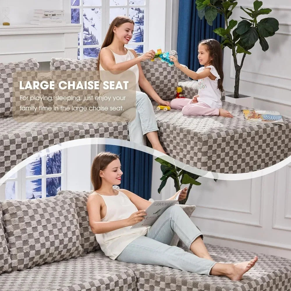 Ljustra Modular Sectional Sofa L-Shape Couch Memory Foam Cloud Couch