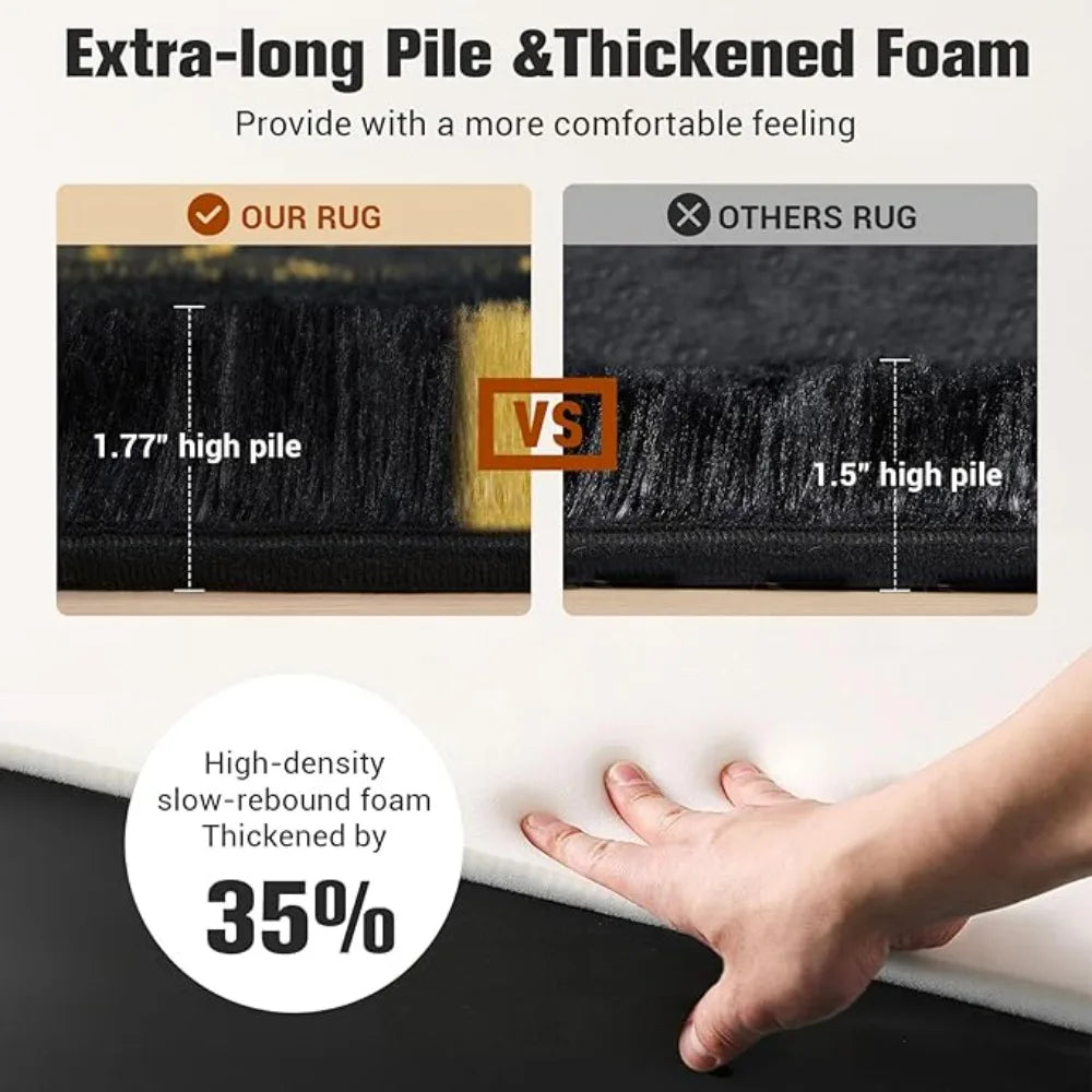 Free Delivery Super Soft Shaggy Area Rug 8x10 Modern Moroccan Carpet