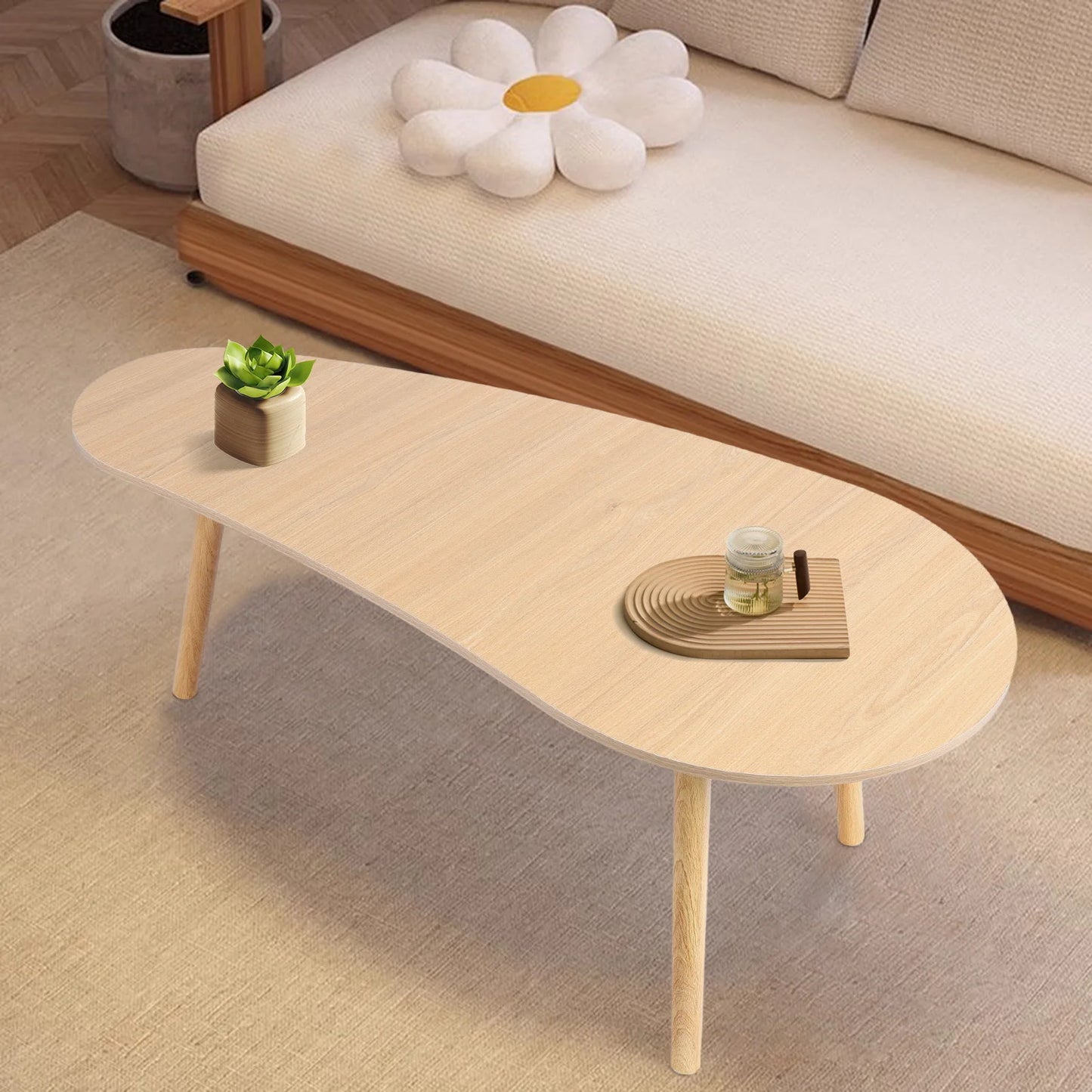 Ljustra Mango Shape Coffee Table Modern Minimalist Nordic Design