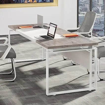 63 Inch Modern Conference Table for Home Office Meeting Space