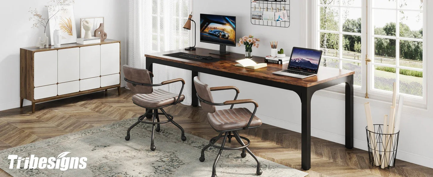 Ljustra 78.7 Inch Extra Long Computer Desk for Home Office Workstation