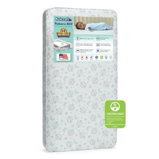 Ljustra Pediatric 800 Extra Firm Baby Crib Toddler Mattress Waterproof