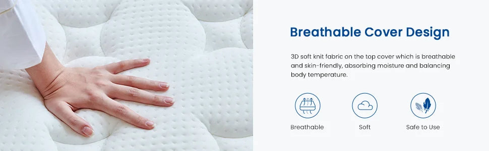 Ljustra Hybrid California King Mattress in a Box Medium Feel