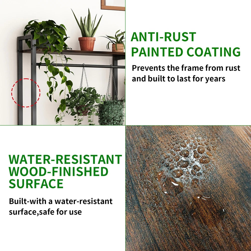 7 Tier Tall Plant Stand Ladder Shelf for Garden Balcony Living Room