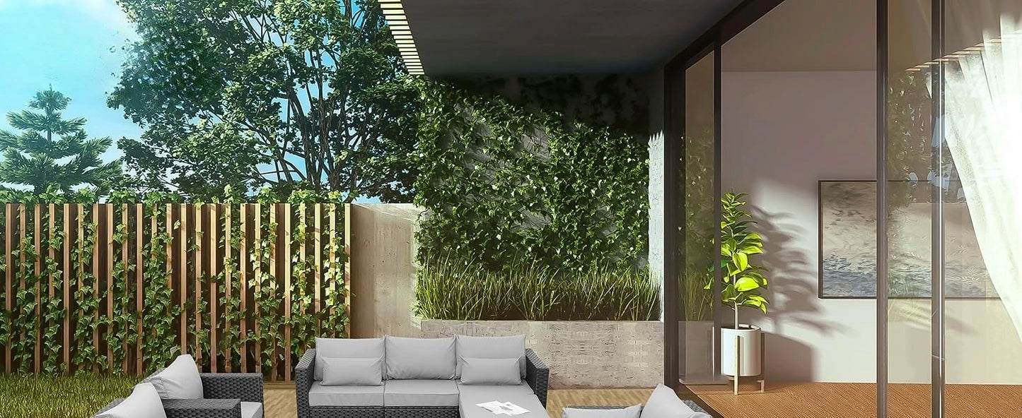 7 Piece Outdoor Furniture Set with Propane Fire Pit Table and Cushions