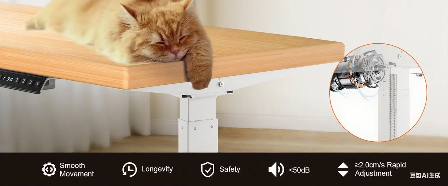 Ljustra Electric Standing Desk Frame Ergonomic Adjustable Home Office