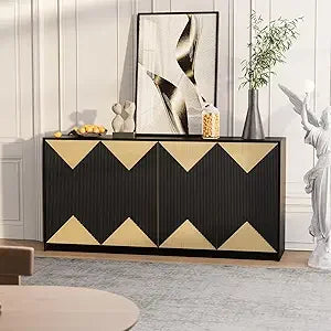 65 Inch Modern Buffet Cabinet Storage Sideboard Media Console