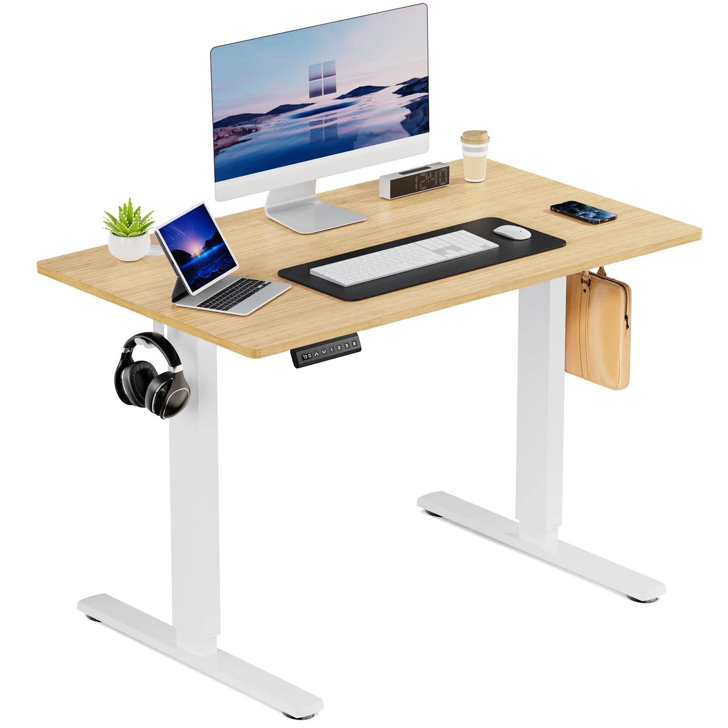 Ljustra Electric Standing Desk Height Adjustable 40x24 Inch Ergonomic Workstation