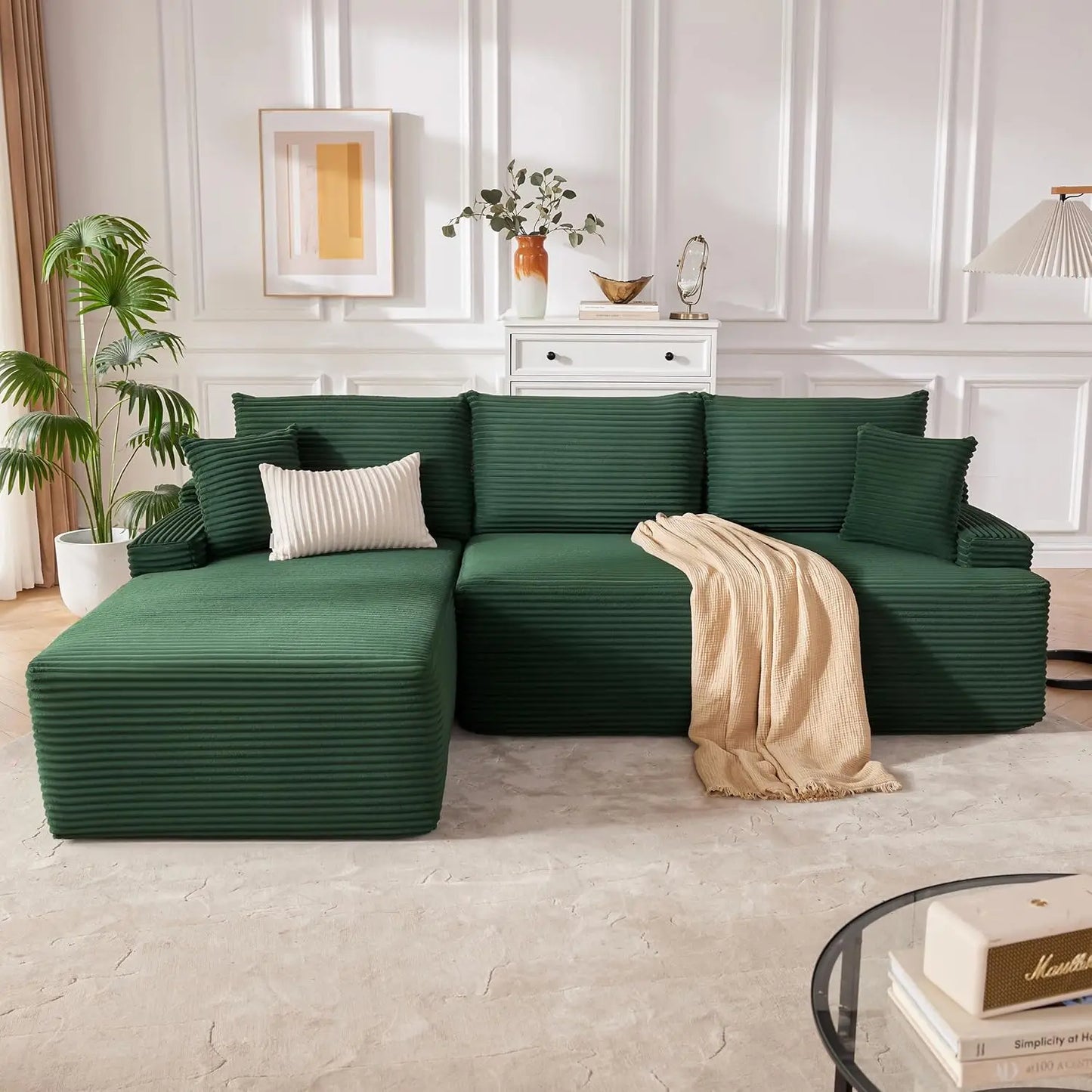 Ljustra Boneless Sectional Sofa with L-Shaped Chaise