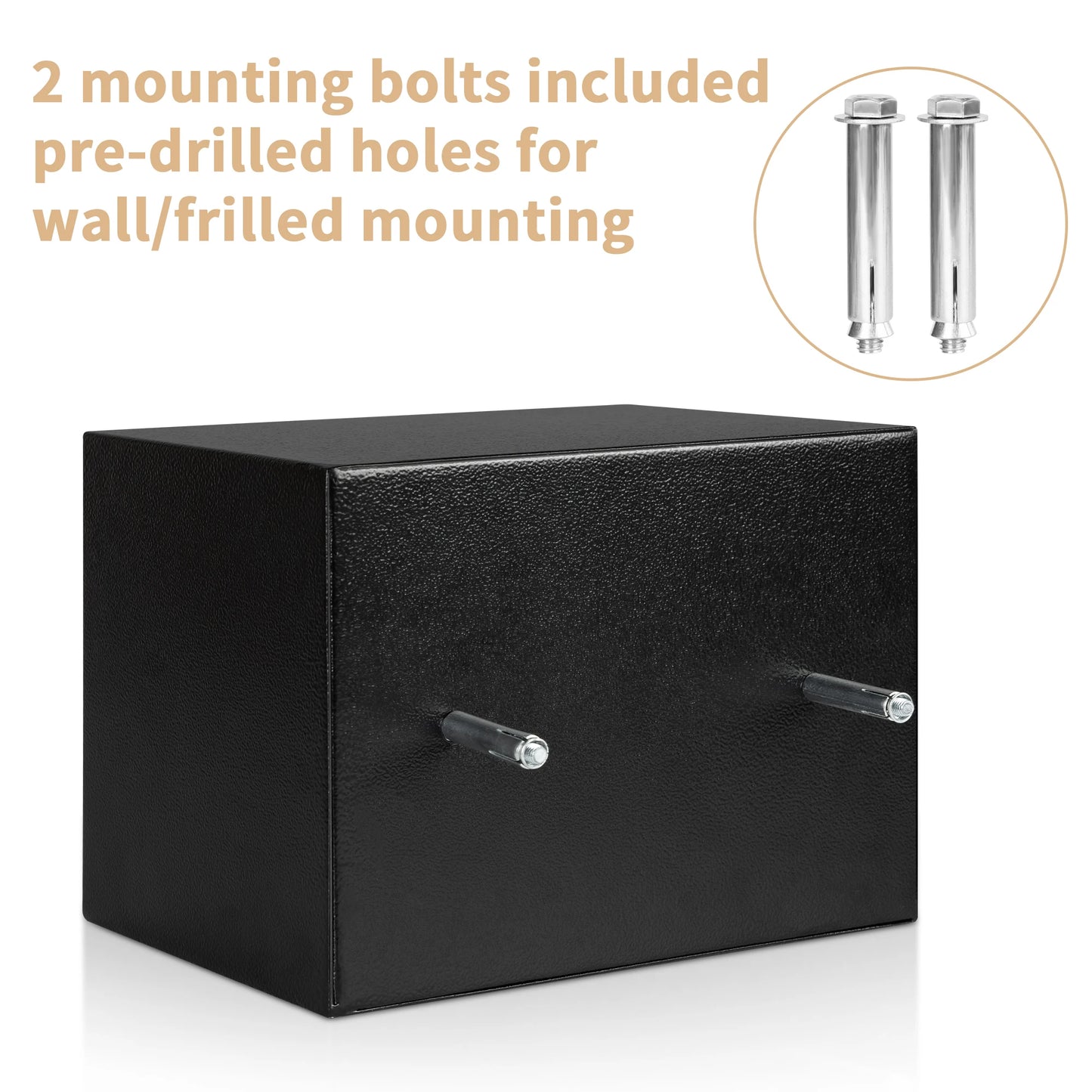 Deli Electronic Digital Safe Box Steel Money Safe Home Cash Storage